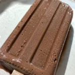 chocolate banana popsicle close up