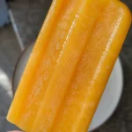 mango popsicle close up