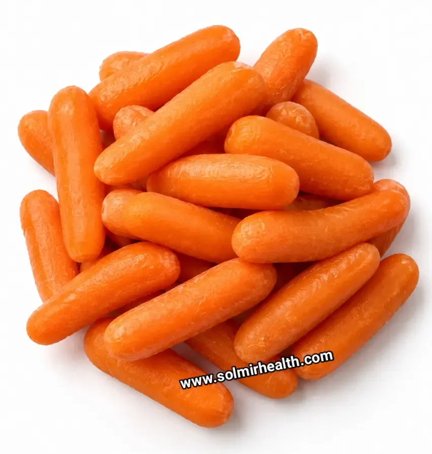 Baby carrots as a crunchy healthy snack