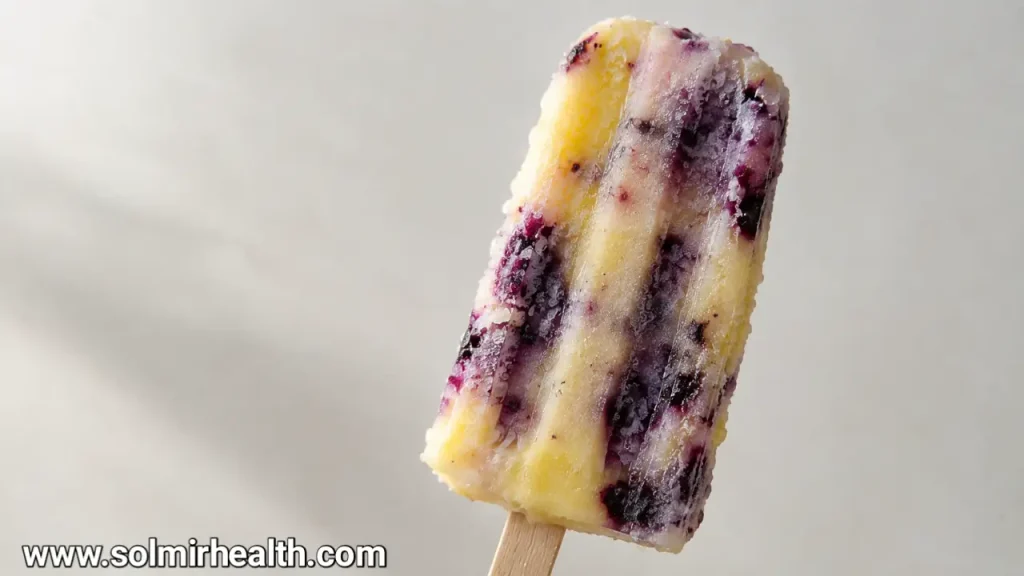 Healthy blueberry lemon popsicle recipes made with real fruit