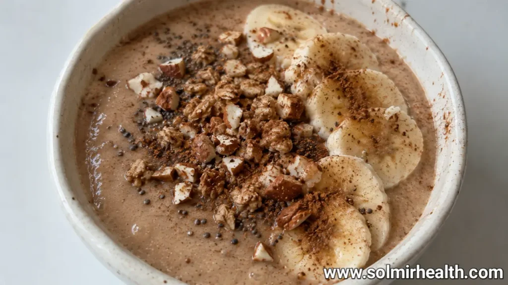  Healthy cinnamon spiced breakfast smoothie bowl recipe