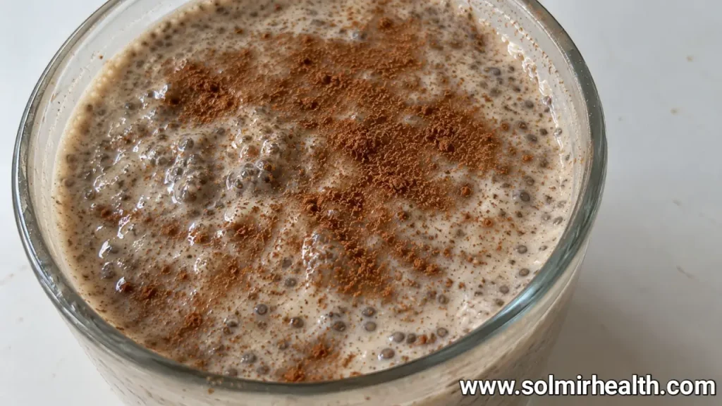  Healthy cinnamon chia pudding as an easy breakfast idea