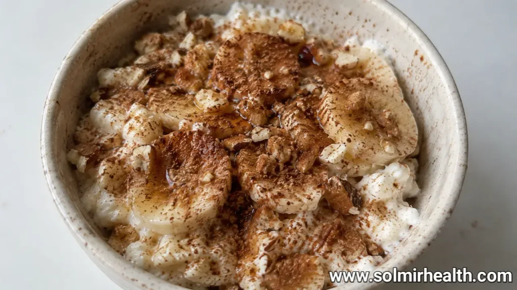 healthy-cinnamon-cottage-cheese-bowl