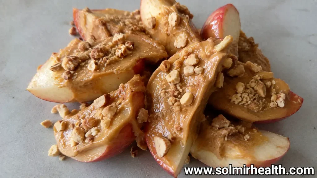 Healthy snack ideas peanut butter apple bites