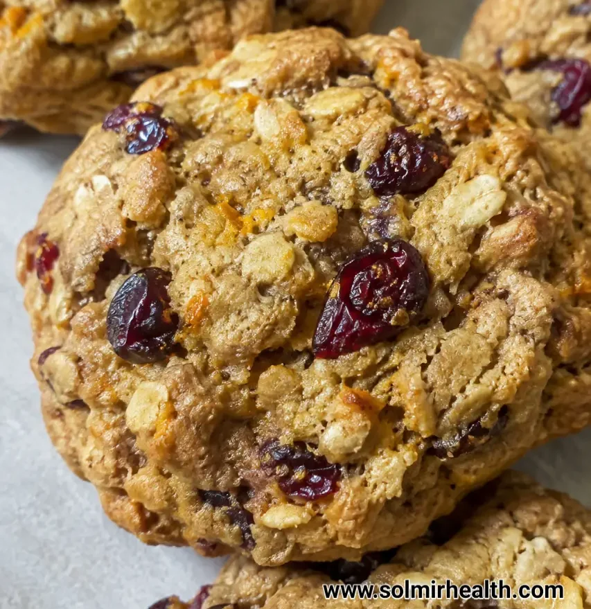 Orange cranberry high protein cookies