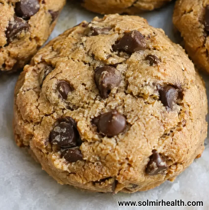 Peanut butter chocolate chip high protein cookies