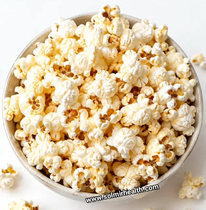 Popcorn bowl as a light healthy snack
