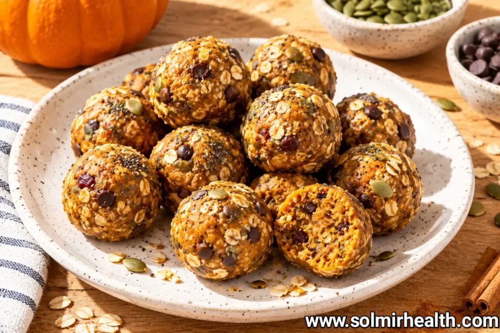 Healthy pumpkin energy balls recipe