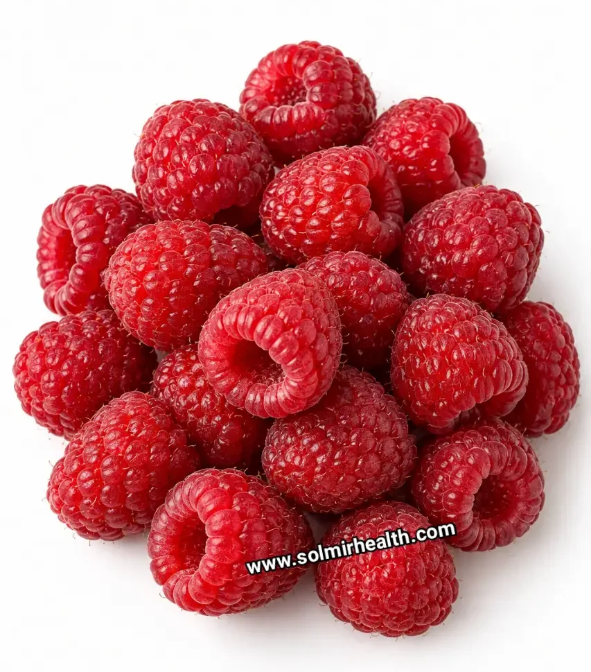 Fresh raspberries as a healthy snack choice