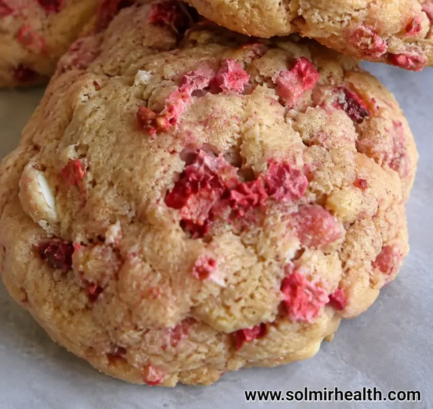Strawberry shortcake high protein cookies
