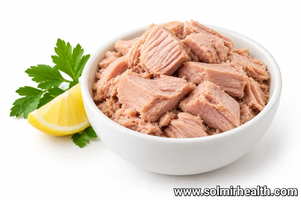 High protein tuna, lean and rich in omega-3