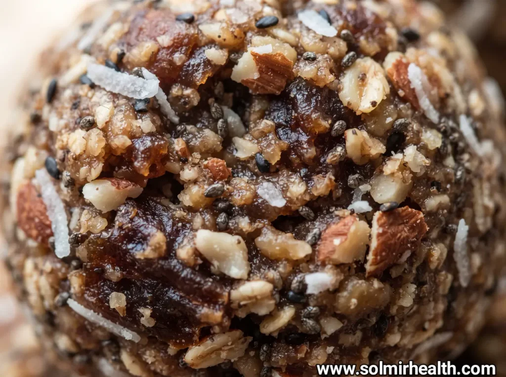 Chocolate date and nut energy balls healthy sweet snacks